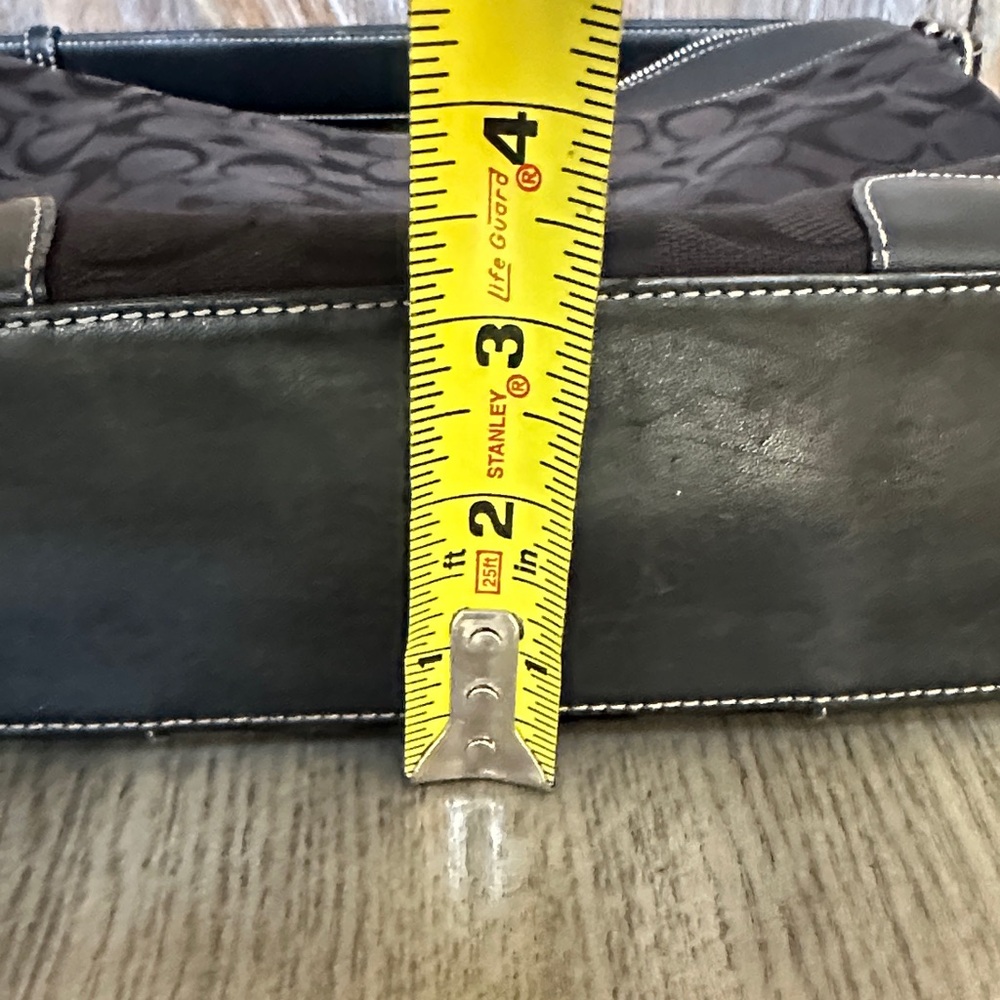 Coach Vintage 6346 Chelsea Signature Black Canvas Leather Shoulder Bag - Picture 14 of 14